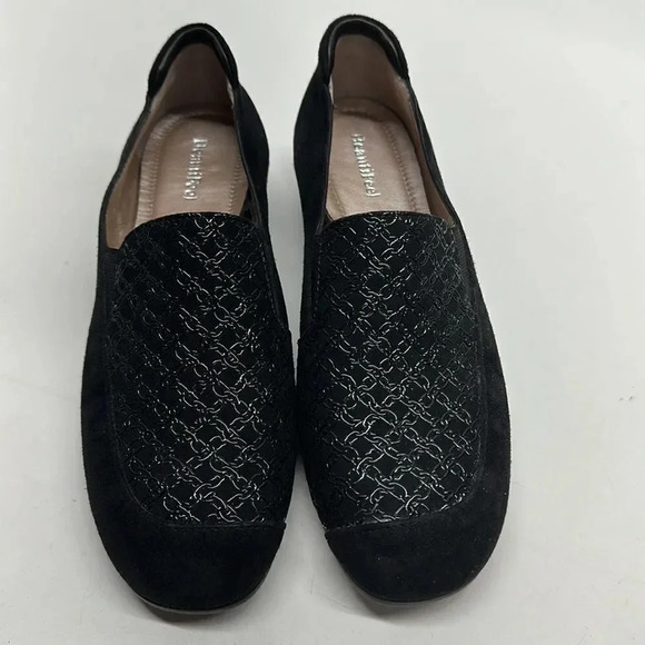Beautifeel Lexi Loafers Suede Leather Shoes Black Chain Print NWOB Size 36 5 - Picture 2 of 14